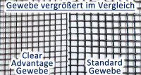 Fliegengittergewebe Clear Advantage 140 cm breit